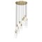 Z-Lite Alton Chandelier, 11-Light, 24 In.W x 14.25 In.H, Modern Gold/Clear+Frosted 824P-11R-MGLD - alternate 5
